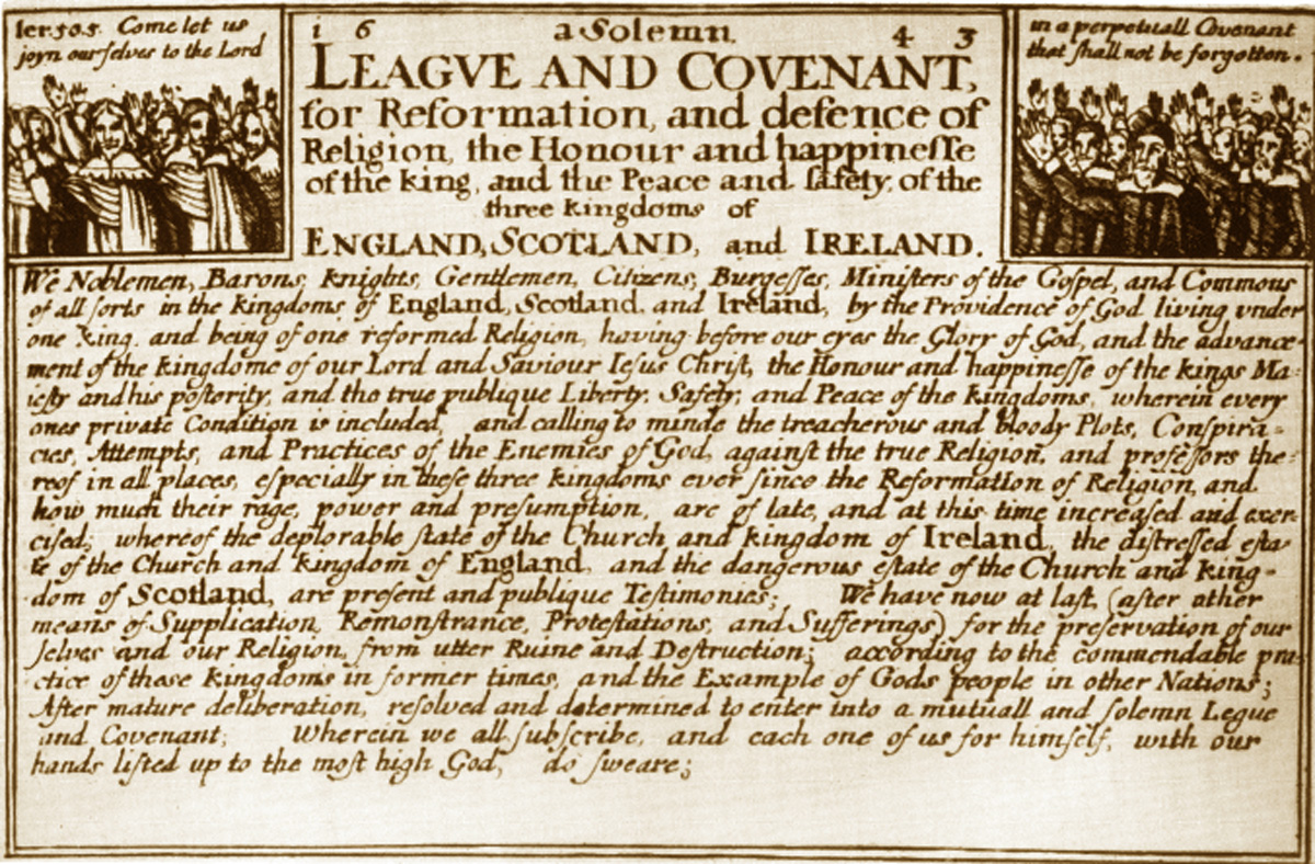 The Solemn League and Covenant, one of the foundational documents of the Presbyterian Church.