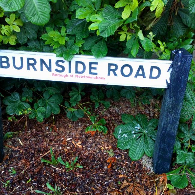 Burnside Road (Burn – small stream)