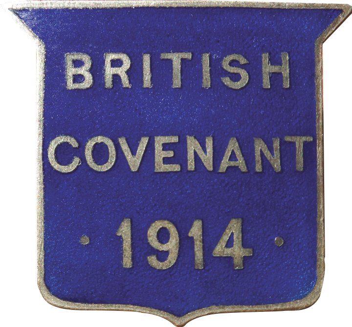 British Covenant lapel badge