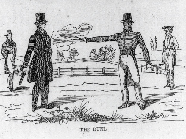 In 1806 Andrew Jackson killed Christopher Dickinson in a duel, for having disrespected Rachel, and for calling Jackson ‘poltroon and a coward’.