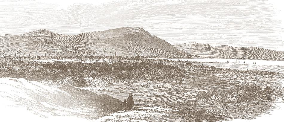 1840s Belfast viewed from Knockbreda