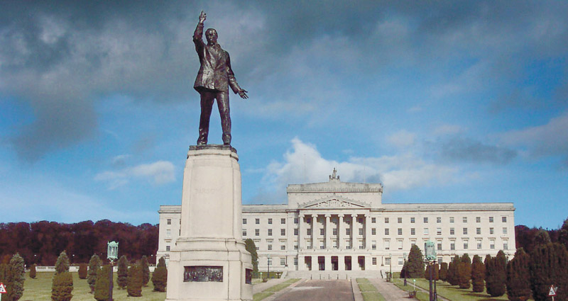Carson statue at Parliament Buildings, Belfast.
