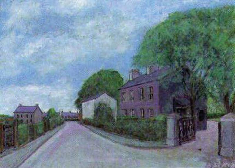 Oil painting of Dundela Villas