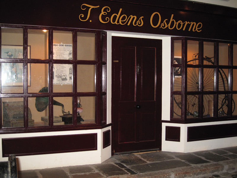 T Edens Osborne’s shop as displayed at Ulster Folk & Transport Museum