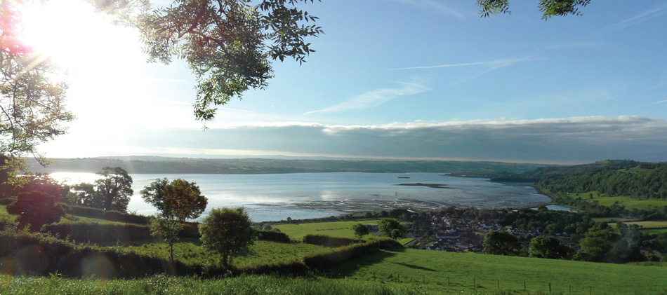Larne Lough, overlooking the village of Glynn. The Battle of Mounthill took place around 3 miles from here.