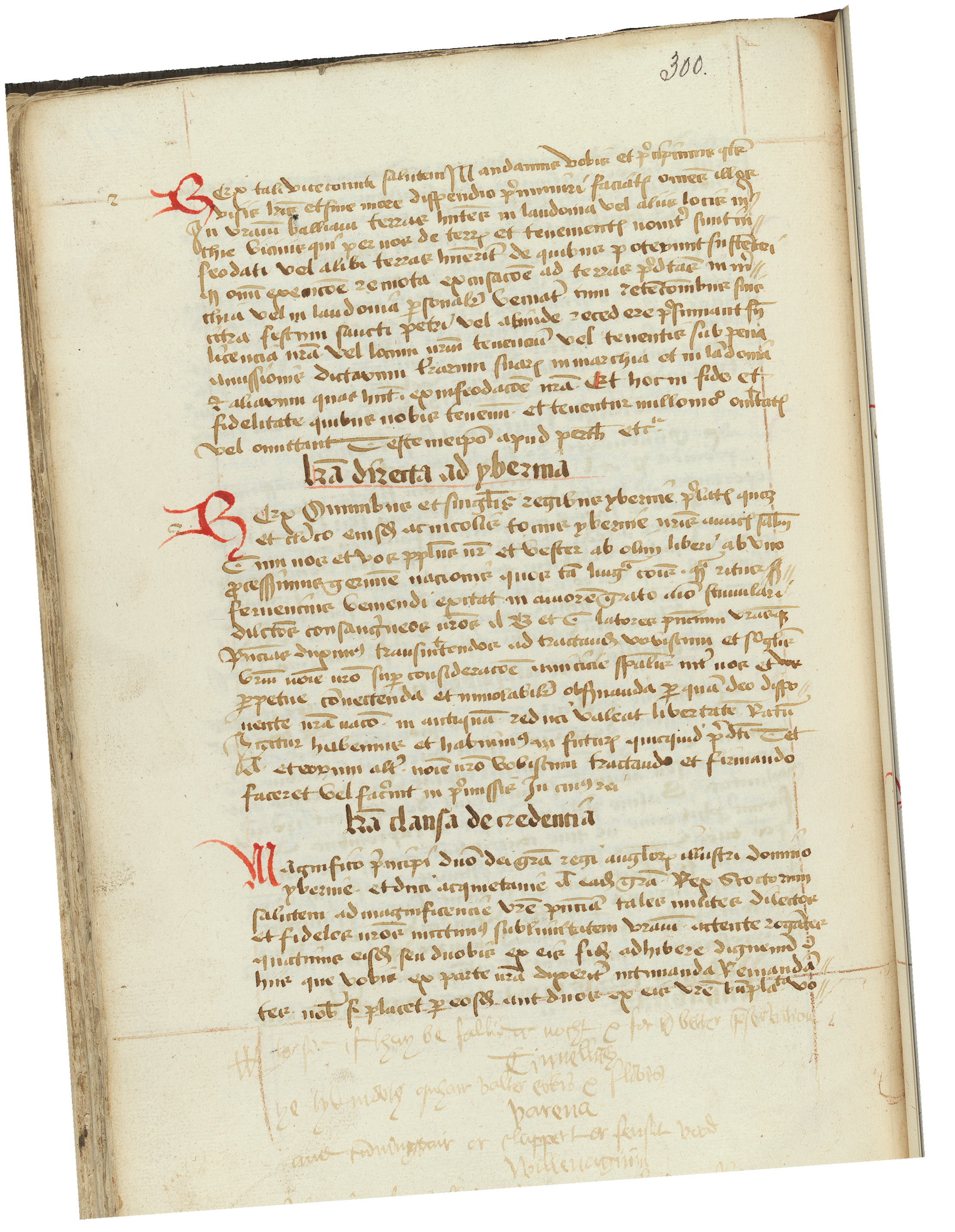 A manuscript copy of the Letter to the Kings of Ireland © Edinburgh University Library.