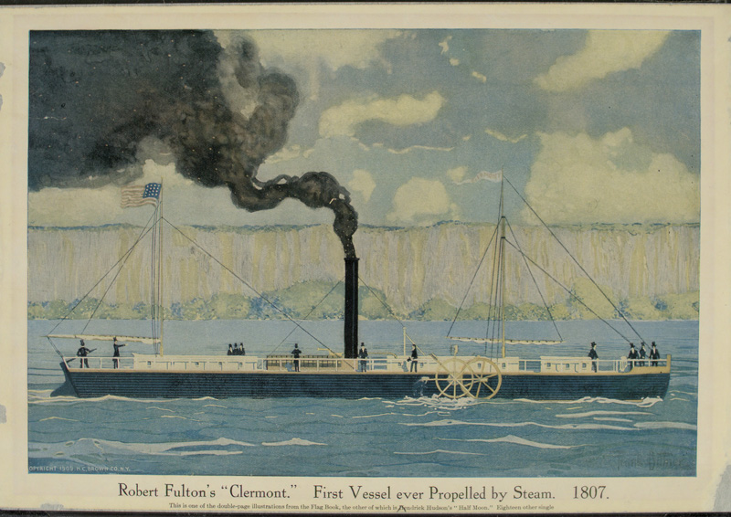 Steam-powered ship