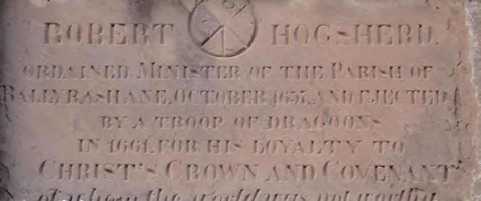 Robert Hogsherd 1661 memorial, Ballyrashane, County Antrim