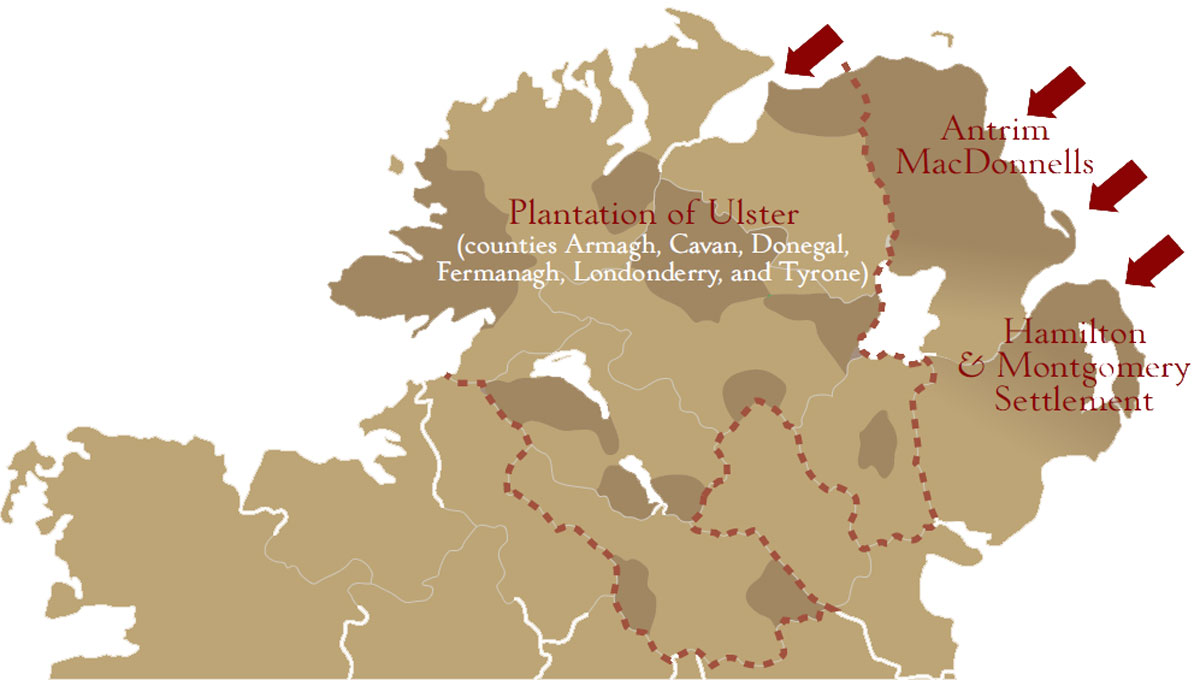 The early Scottish settlements and Plantation