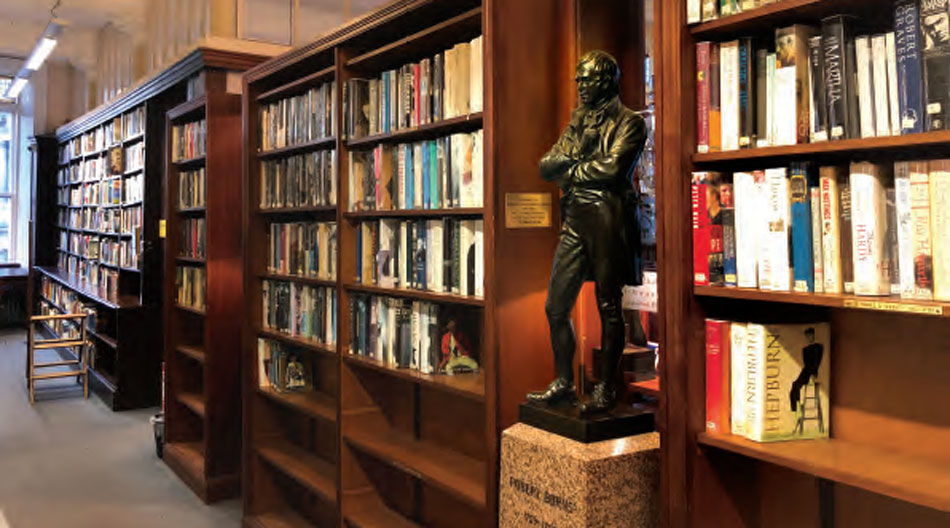 The Lawson statue is currently displayed in the Linen Hall Library, on loan from National Museums Northern Ireland.