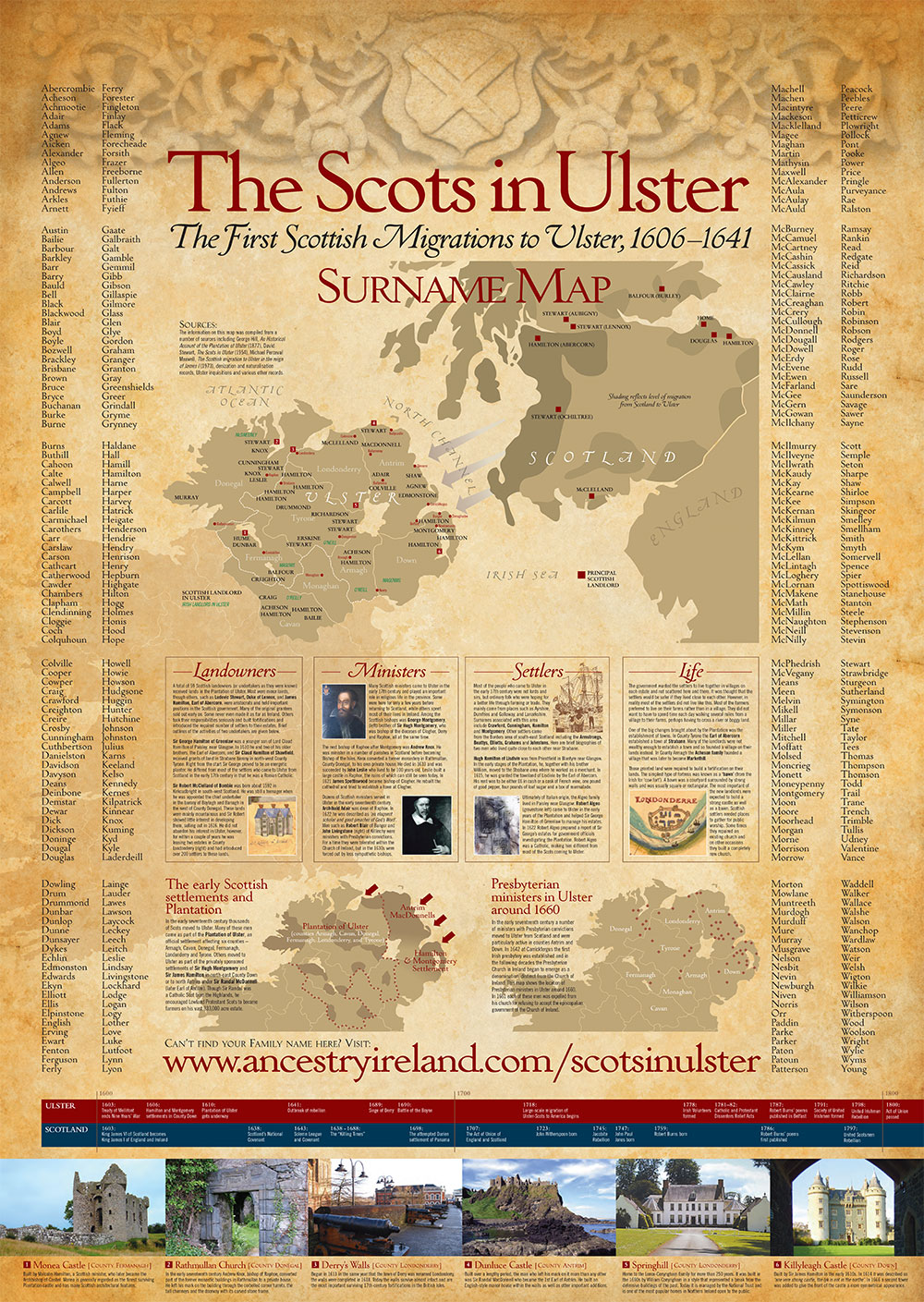 Surnames Map & Pocket Guide