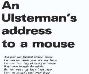 Ulsterman's address to a mouse small