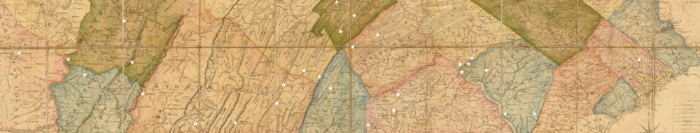 1792 map of the state of Pennsylvania small