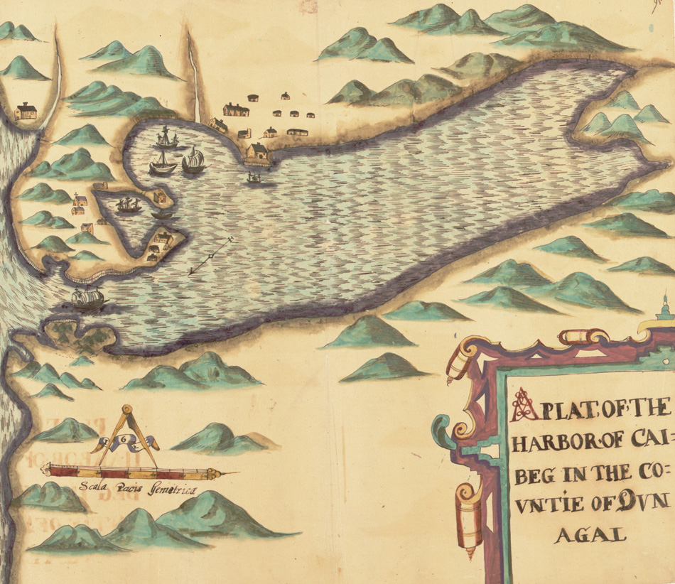 Thomas Raven's map of Killybegs, 1622 (PRONI)