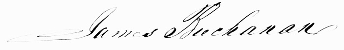 President Buchanan’s Signature
