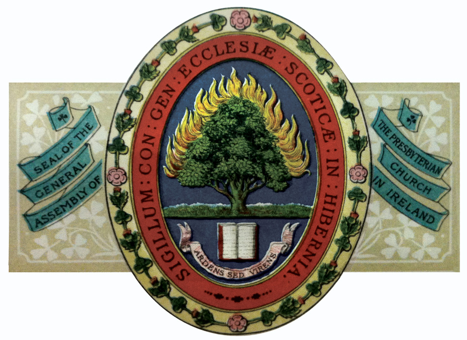 The Burning Bush is the most commonly used symbol of the Presbyterian Church. The Latin motto, 'ardens sed virens', means 'burning, but flourishing'.