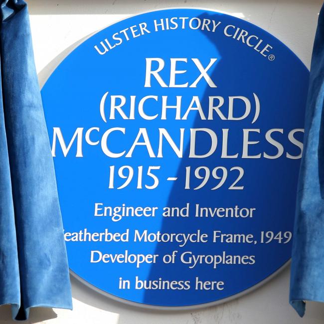The Ulster-Scots Agency supported the Ulster History Circle in unveiling a commemorative plaque in honour of Rex McCandless, engineer, inventor and Ulster-Scot.