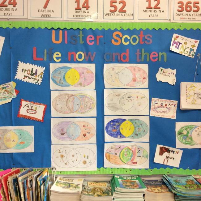 Ulster-Scots classroom wall display