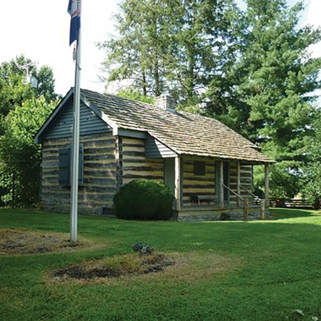 Rev. Charles Cummings’ restored cabin, Sinking Spring, Abingdon, Virginia